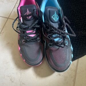 Men's Athletic Shoes - Black, Pink, and Blue